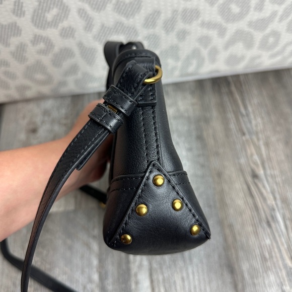 J. CREW MINI MONTAUK LEATHER MICRO CROSSBODY TOTE PURSE BAG BA140 BLACK NWT - Picture 11 of 11